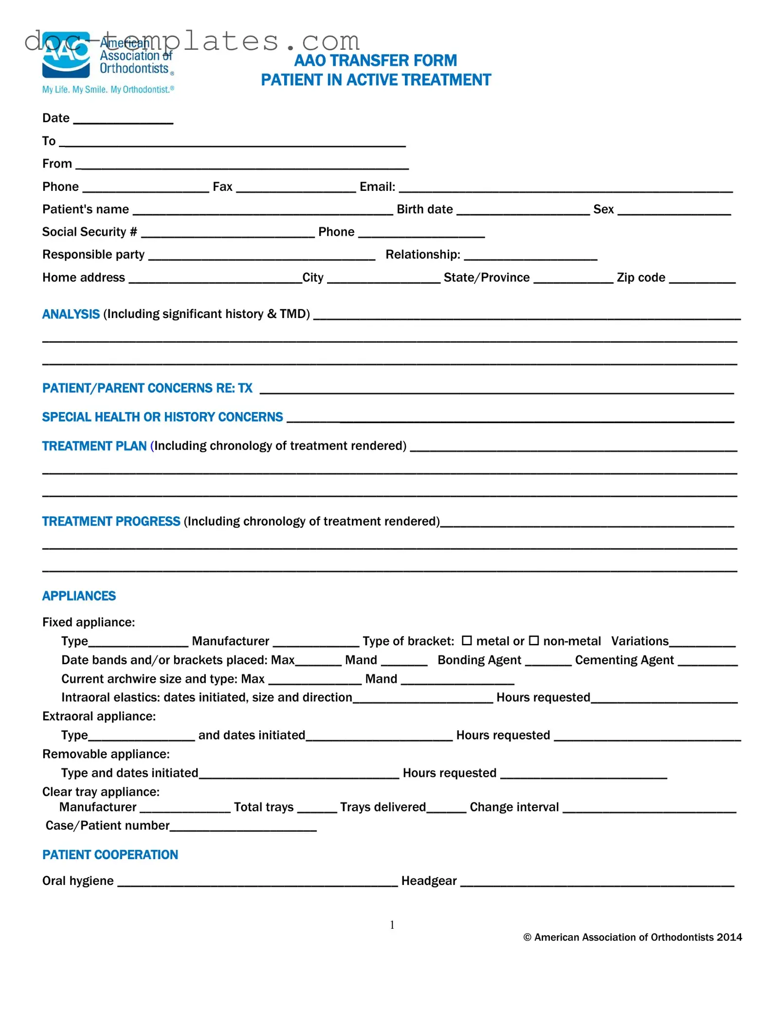 Download Aao Transfer Template
