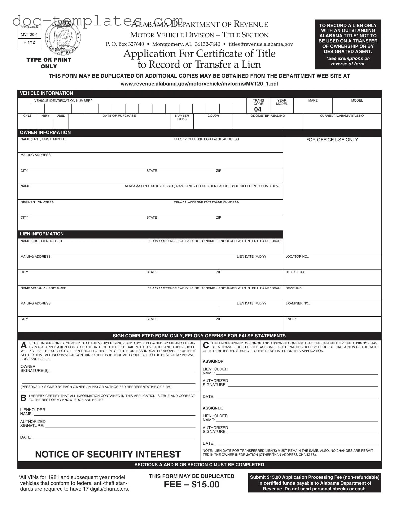 Download Alabama Mvt 20 1 Template