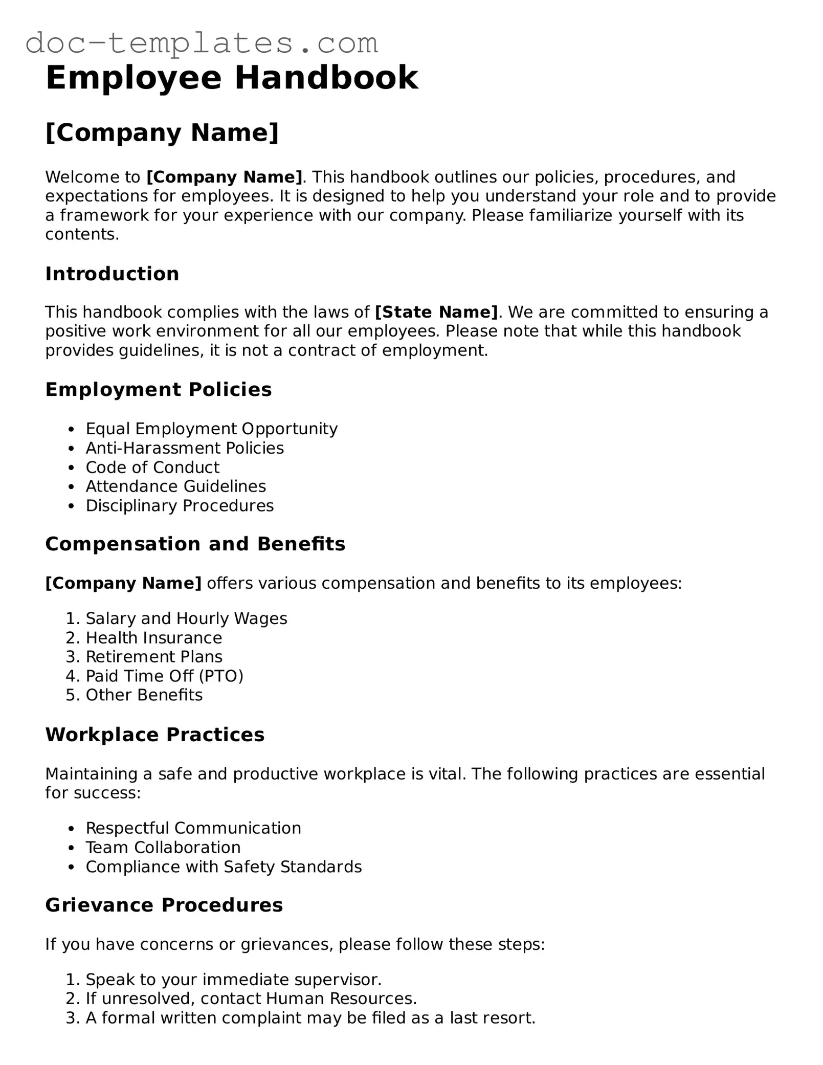 Official Employee Handbook Document