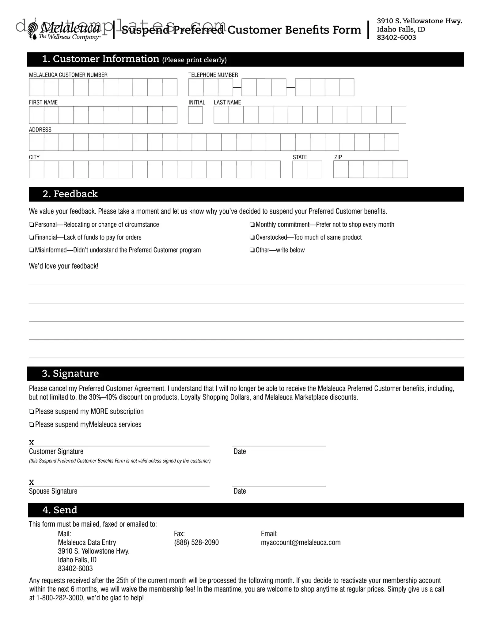 Download Melaleuca Cancellation Template