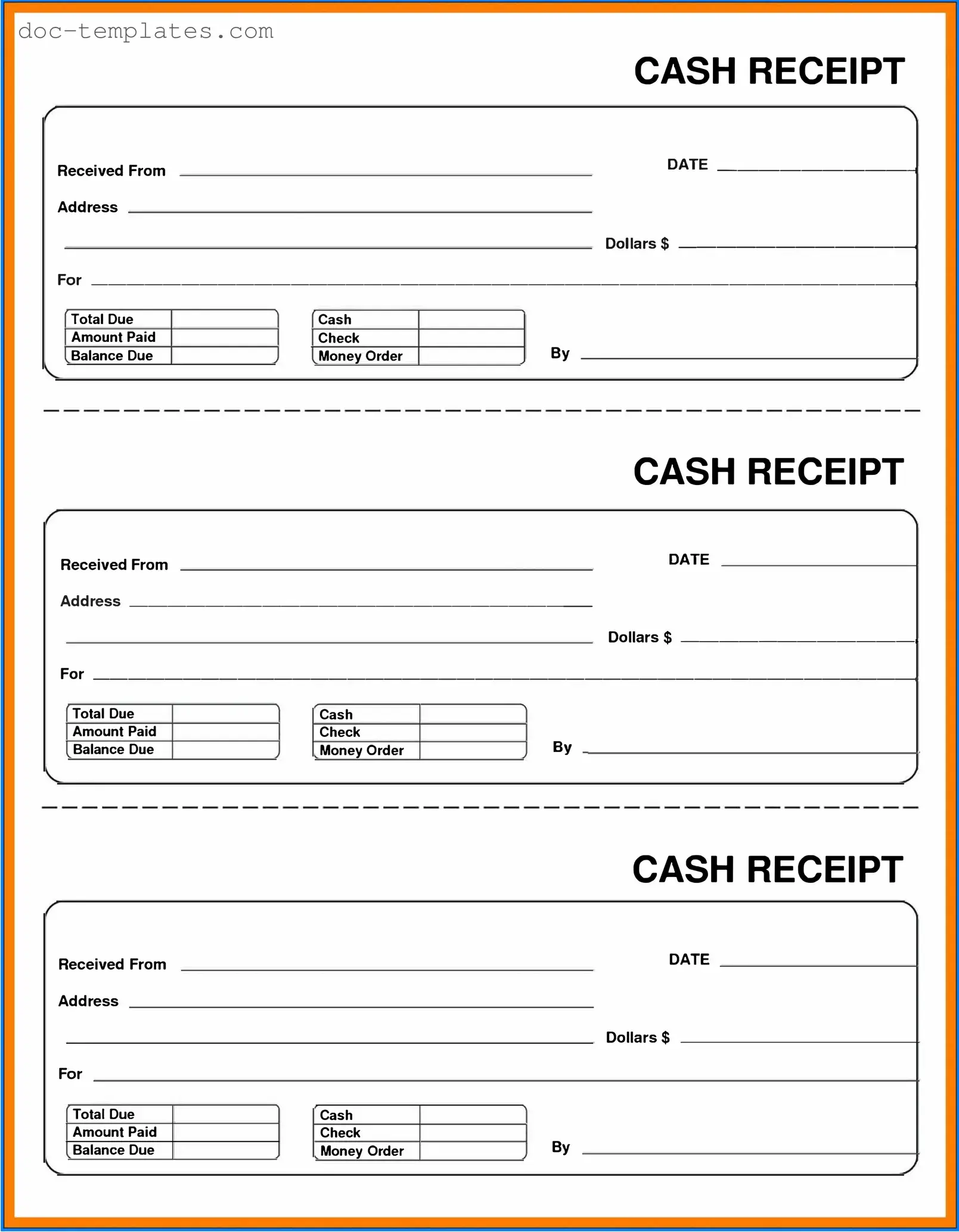 Download Cash Receipt Template
