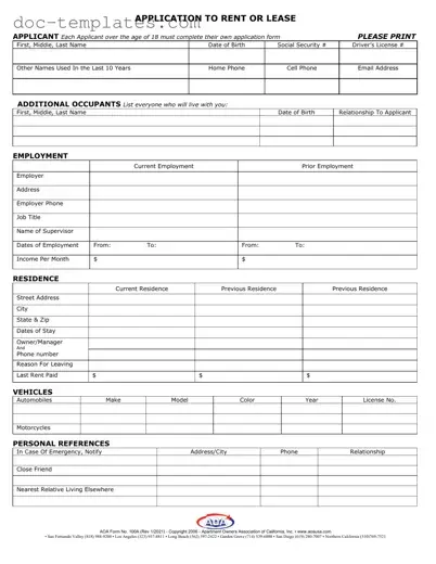 Download Aoa 100A Template