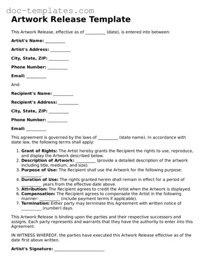 Official Artwork Release Document