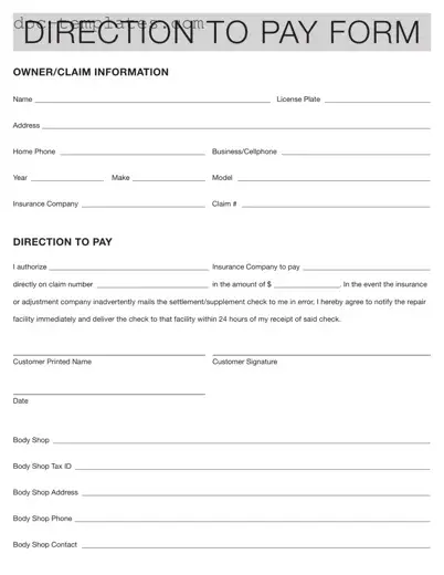 Download Authorization And Direction Pay Template