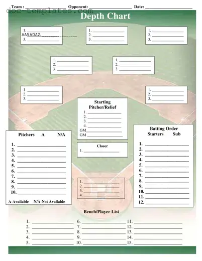 Download Baseball Field Lineup Template