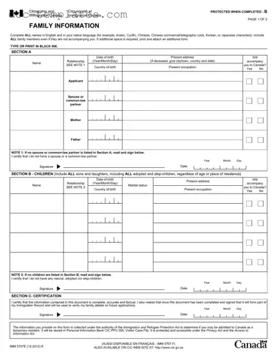 Download Imm5707 Template