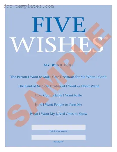 Download 5 Wishes Document Template