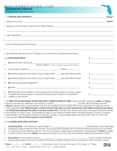 Download Florida Commercial Contract Template