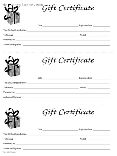 Download Gift Certificate Template