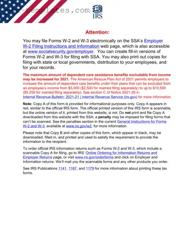 Download IRS W-3 Template