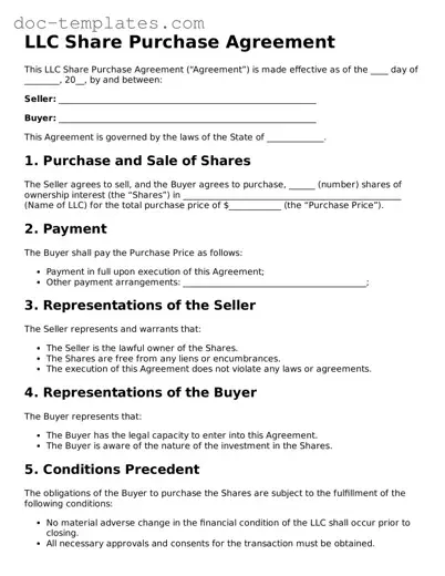 Official LLC Share Purchase Agreement Document