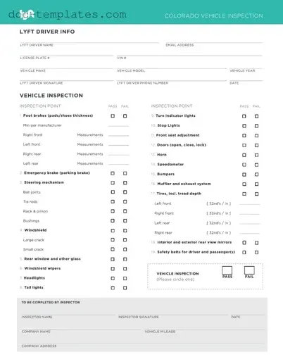 Download Lyft Inspection Template