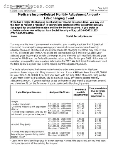 Download SSA SSA-44 Template