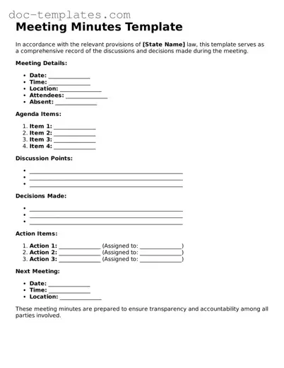 Official Meeting Minutes Document