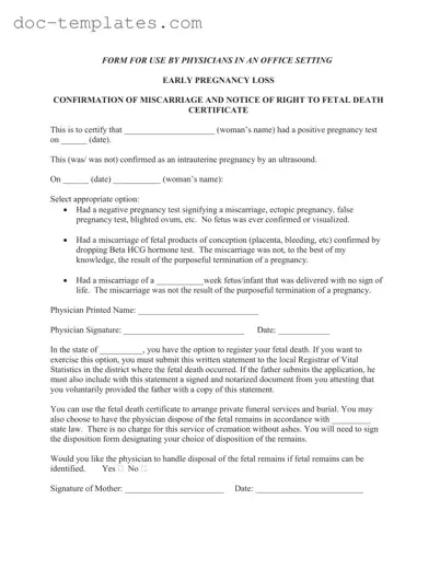 Download Miscarriage Discharge Paper Template