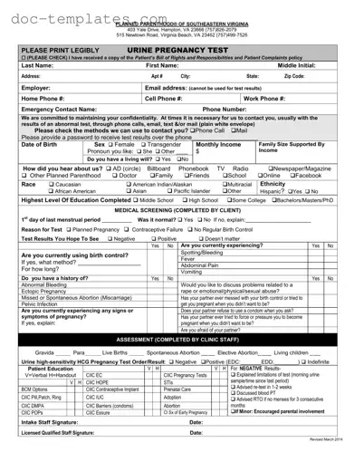 Download Planned Parenthood Proof Template