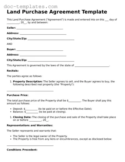 Official Land Purchase Agreement Document