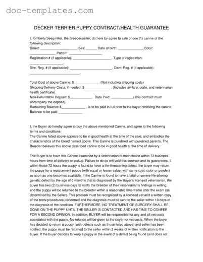 Download Health Guarantee Template