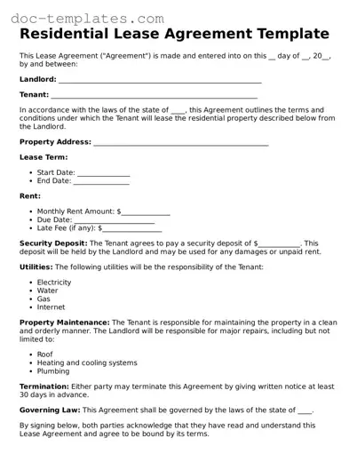 Official Lease Agreement Document