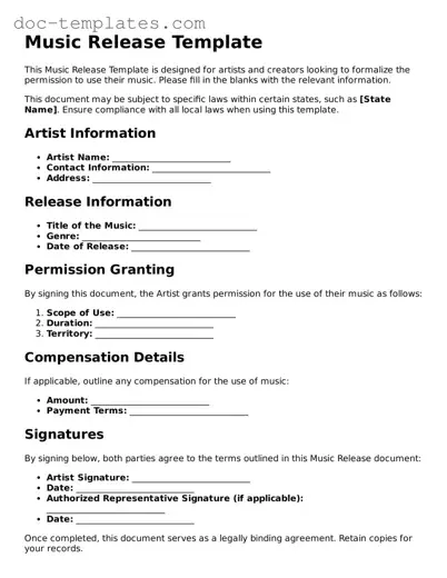 Official Music Release Document