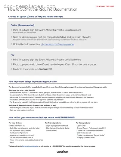 Download Asurion F-017-08 MEN Template