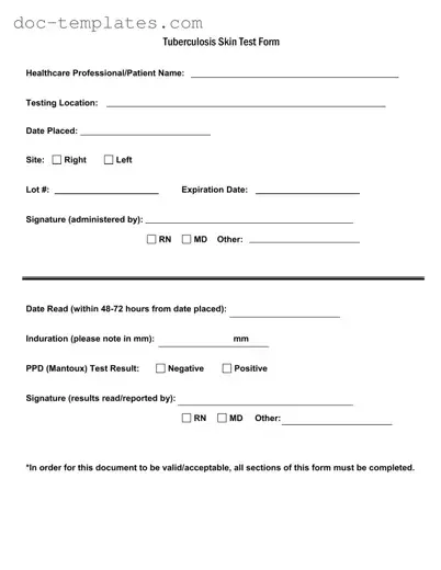 Download Tb Test Template