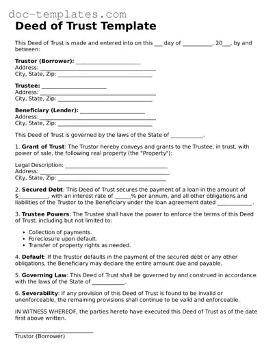 Official Deed of Trust Document